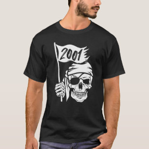 T-shirt Costume de capitaine pirate et Né en 2001