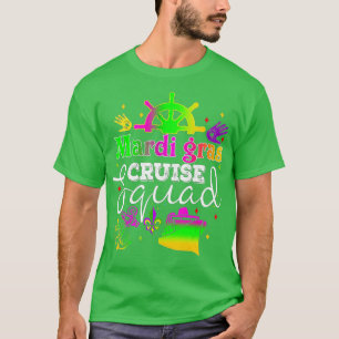 T-shirt Costume de carnaval Mardi Gras Cruise Squad Celebr
