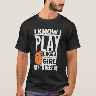 T-shirt Costume de cerceau cadeau pour fille de basket-bal