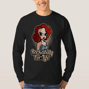 T-shirt Costume De Chalet De Choc Rockabilly Pour La Vie P