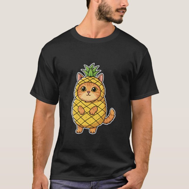 T-shirt Costume de chat ananas (Devant)