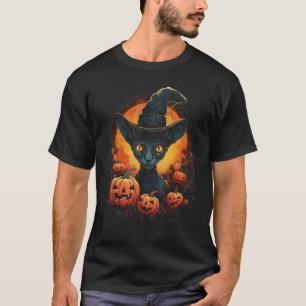T-shirt Costume de chat Cornish Rex pour Halloween Chapeau