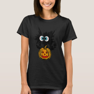 T-shirt Costume de chat noir d'Halloween effrayant pour ch