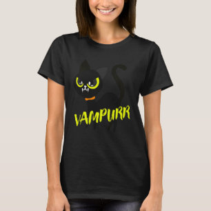 T-shirt Costume de chat noir Halloween Vampurr I Vampire a