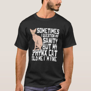 T-shirt Costume de chat Sphynx Propriétaire de chat sans p