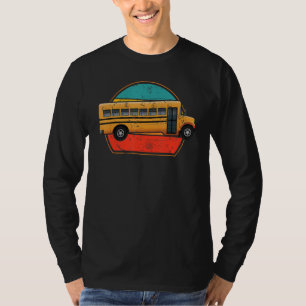 T-shirt Costume de chauffeur de bus scolaire cool pour hom