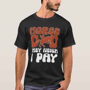 T-shirt Costume de cheval Cheval Papa Équestre Vintage Fer