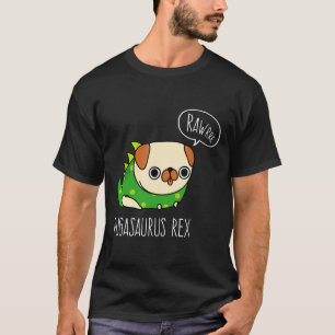 T-shirt Costume de chien Pug Pugasaurus Rex Halloween 713