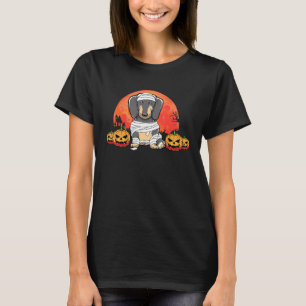 T-shirt Costume de chien Wiener Halloween éffrayant Dachsh