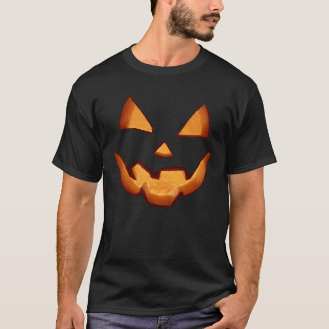 T-shirt Costume de citrouille de Halloween effrayant Jack  (Devant)