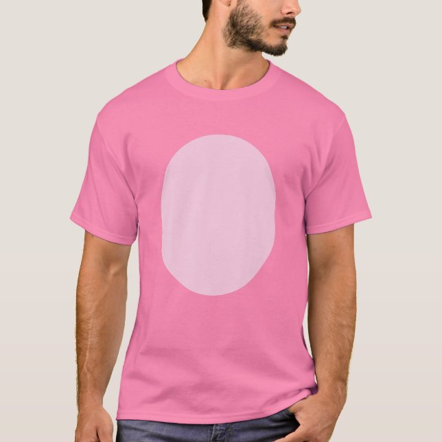 T-shirt Costume de cochon Ventre de porc Fourrure rose Fou (Devant)