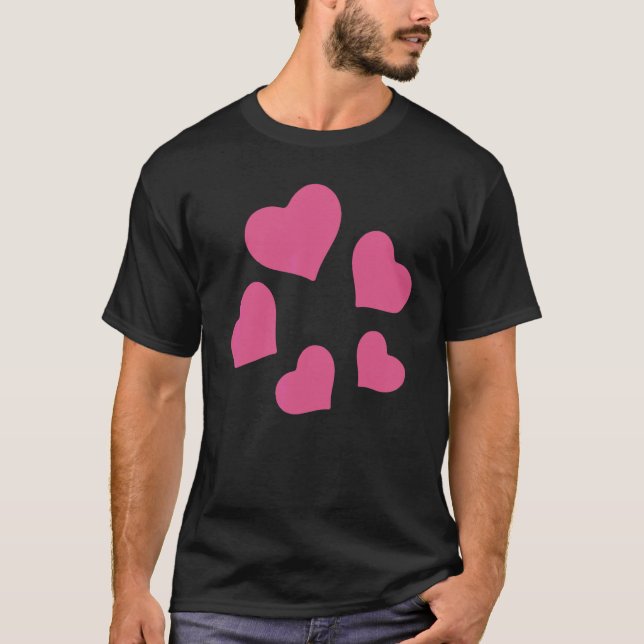 T-shirt Costume de coeurs en rotation (Devant)
