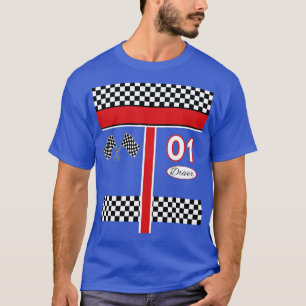 T-shirt Costume de conducteur de voiture de course pour Ha