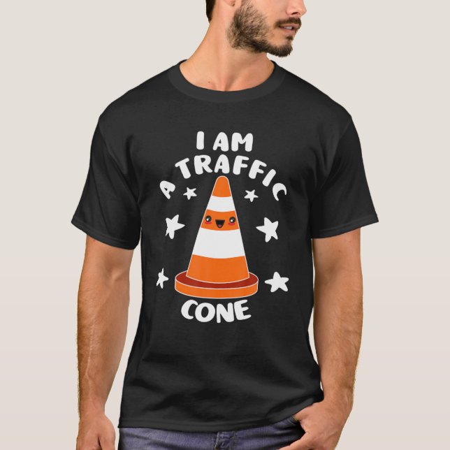 T-shirt Costume de cône de rue | Je Suis Un Cône De Trafic (Devant)