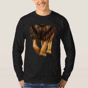 T-shirt Costume de corps de lion sans tête Grande crinière
