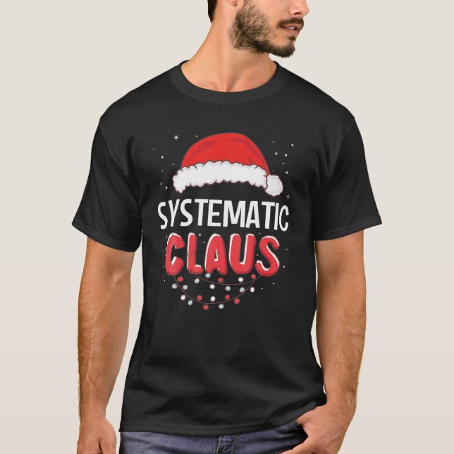 T-shirt Costume de correspondance systématique pour Noël d (Devant)