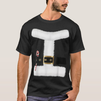 T-shirt Costume de costume Santa Claus Ceinture de Noël Un