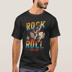 T-shirt Costume de côtelette Rock 'n' Roll pour la vie Gre