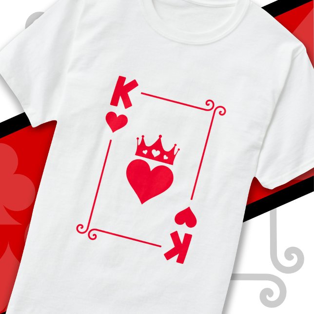 T-shirt Costume de couple King Queen jumelé King of Hearts (Créateur téléchargé)