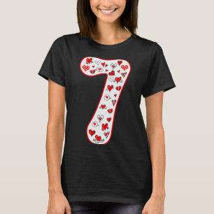 T-shirt Costume de couple numéro 7 Duo 67 Mème Six Sept Va