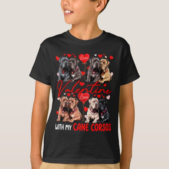 T-shirt Costume de couple pour Saint-Valentin avec mes Can (Devant)