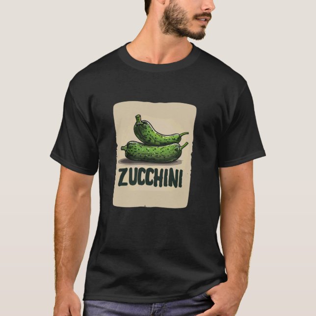 T-shirt Costume de courgette drôle pour garçons et filles (Devant)