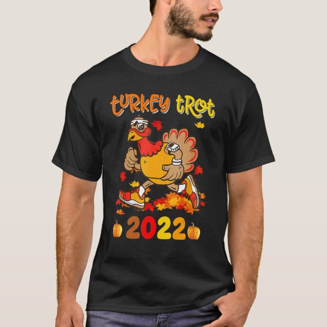 T-shirt Costume de course de l'équipe de Trot Thanksgiving (Devant)