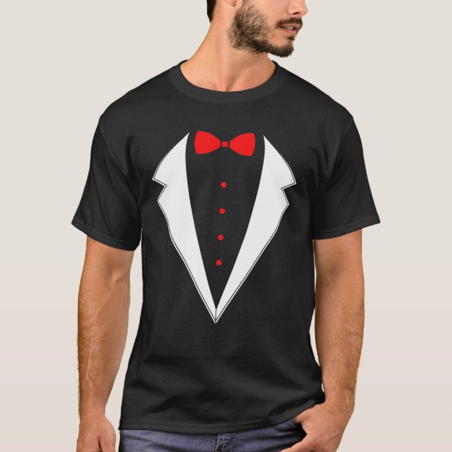 T-shirt Costume de Cravate mardi Gras Bow amusant (Devant)