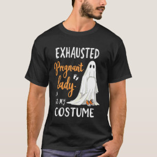 T-shirt Costume de Dame Enceinte Épuisée Drôle et Effrayan