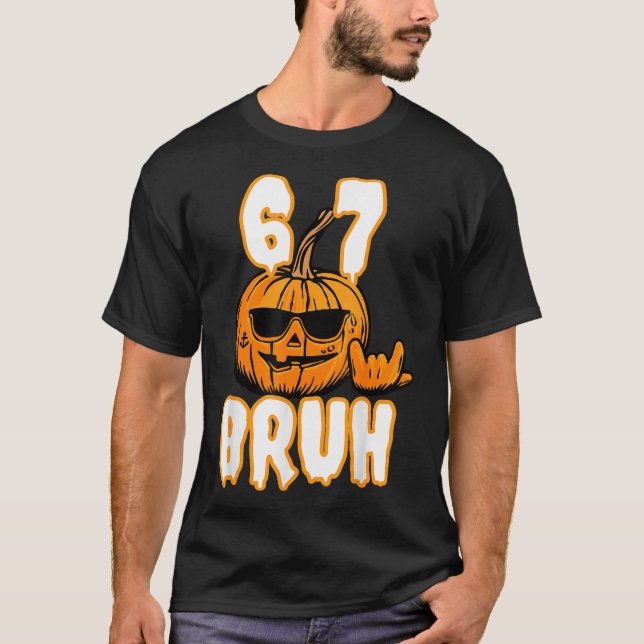 T-shirt Costume de décomposition cérébrale de mème d'Hallo (Devant)