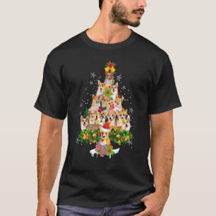 T-shirt Costume de décoration d'ornement de Noël pour Corg