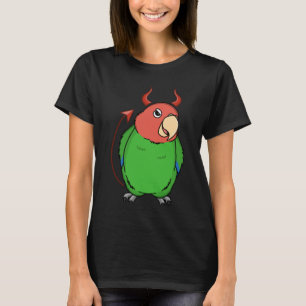 T-shirt Costume de démon effrayant Perroquet I Amour Vert 