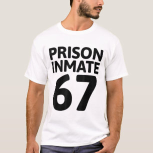 T-shirt Costume de détenu de prison 67 Halloween Meme Pris