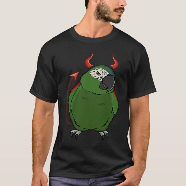 T-shirt Costume de diable effrayant Parrot I Hahns Macaw (Devant)
