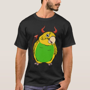 T-shirt Costume de diable effrayant Perrot I Yellow Budgie