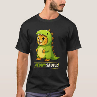 T-shirt Costume de dinosaure de chat Meowysaurus Trex pour