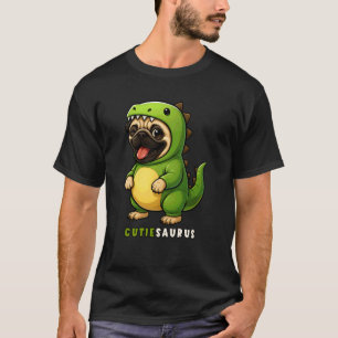 T-shirt Costume de dinosaure Pug Trex Amoureux des animaux