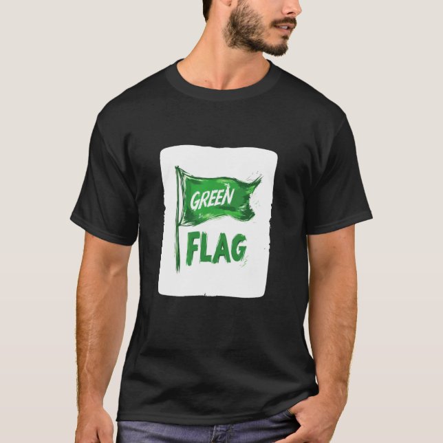 T-shirt Costume de drapeau vert génial (Devant)