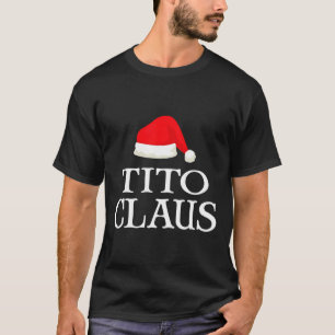 T-shirt Costume de famille apparié Tito Claus Noël pour M