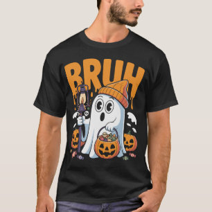 T-shirt Costume de Fantôme Bruh amusant pour les couples -