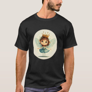 T-shirt Costume de fée avec une couronne et un sourire esp