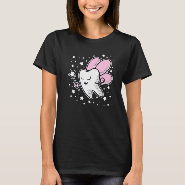 T-shirt Costume de fée des dents mignon pour Halloween Ass (Devant)