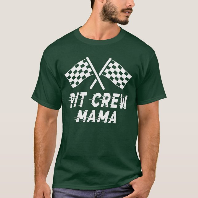 T-shirt Costume de fête d'anniversaire de l'équipe de pit  (Devant)