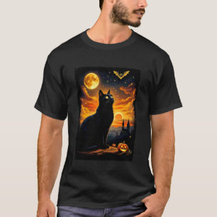 T-shirt Costume de fête de Black Cat Halloween Enchanted N