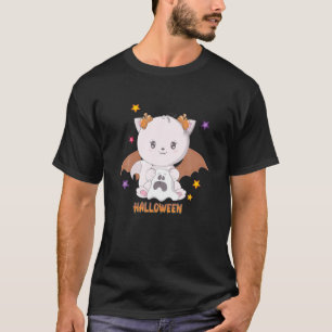 T-shirt Costume de fête de chats blanc de chats d'Hallowee
