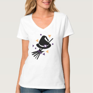 T-shirt Costume de fête de confettis de sorcière d'Hallowe