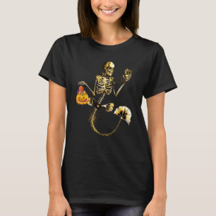 T-shirt Costume de fête d'Halloween de squelette de sirène