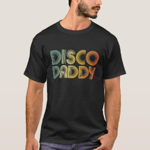 T-shirt Costume de fête rétro Disco Daddy pour hommes anné
