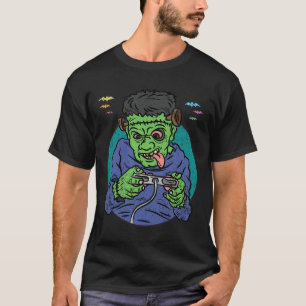 T-shirt Costume de gamer monstre Halloween jeu vidéo