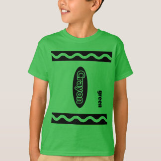 T-shirt Costume de groupe de fête d'Halloween Crayon vert